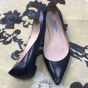 MOVING SALE!! Jimmy Choo Black Leather Flats